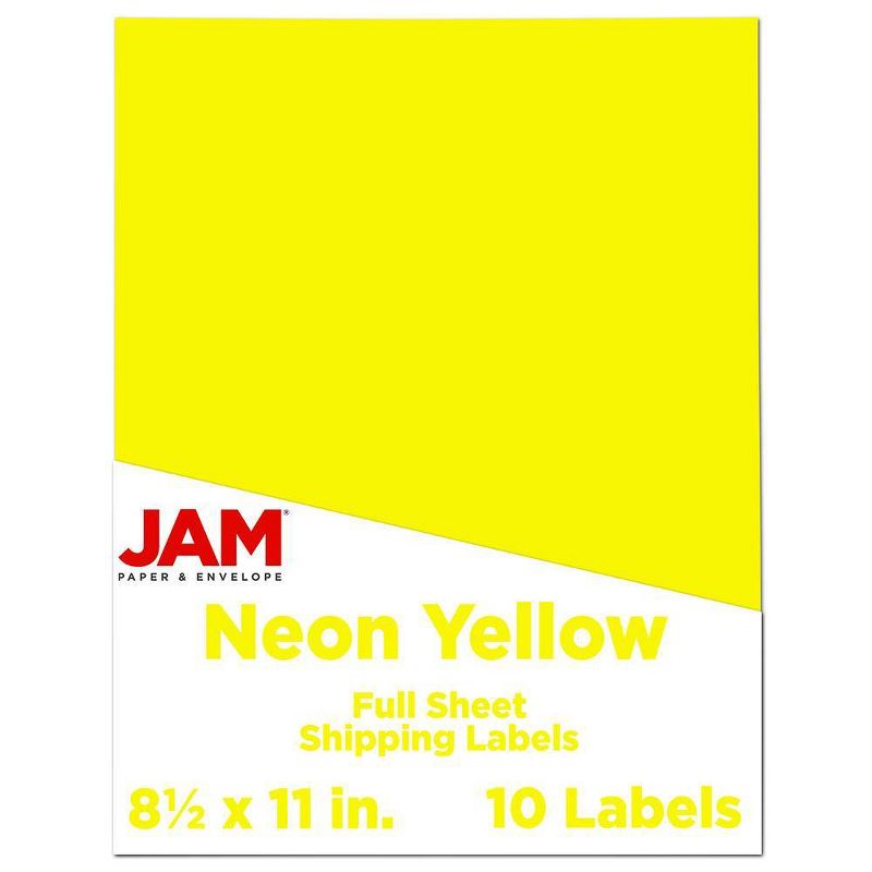 JAM Paper Shipping Labels 8.5" x 11" 10ct, 1 of 7