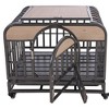 Heavy Duty Dog Crate With Removable Trays Sliding Bolt Wheels Easy Assembly Dog Cage Pet Playpen - 2 of 3