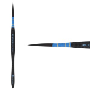 Borciani e Bonazzi Infinito Synthetic Quill Liner Watercolor Brush - Size # 3x0 w/ Patented Hidro Hair - Watercolor Artist Brushes - Non-Slip, - 1 of 4