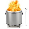 Smokeless Fire Pit with Removable Ash Pan, Fire Poker Included - Compact Design - 2 of 4