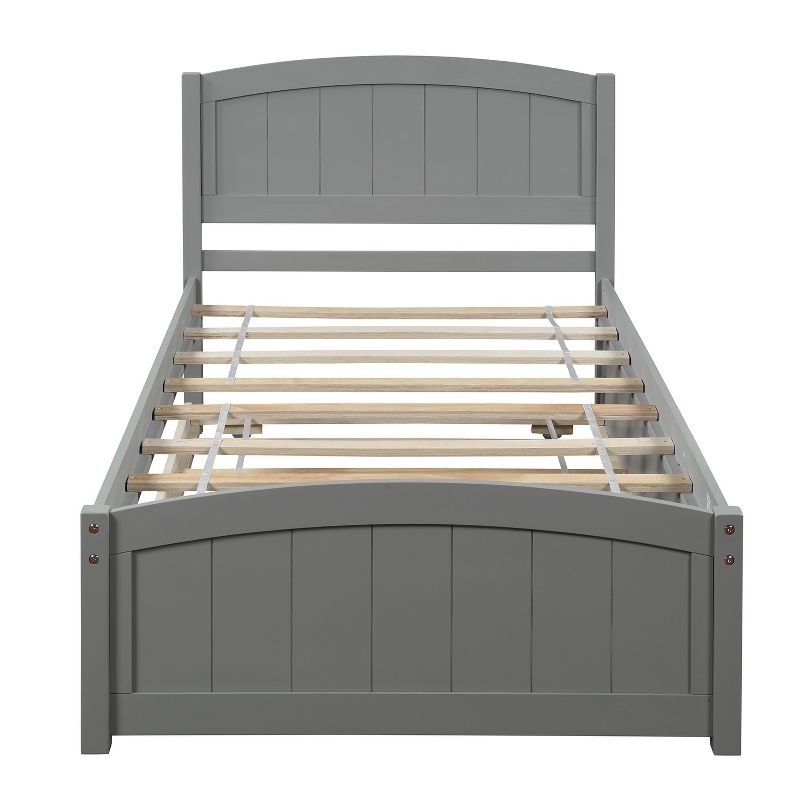 Twin Size Paltform Bed with Trundle - ModernLuxe, 2 of 10