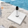 Pellebant Outdoor Market Umbrella Base Holder Square Concrete / Cement Metal - 2 of 4