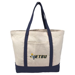 East Texas Baptist University Canvas Tote Bag With External Pocket, Reusable Shoulder Bag for Shopping, School, Beach - 1 of 4
