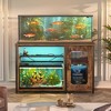 Besiost 55-75 Gallon Rectangle Aquarium Stand with Power Outlets & LED Light, Fish tank stand - 4 of 4