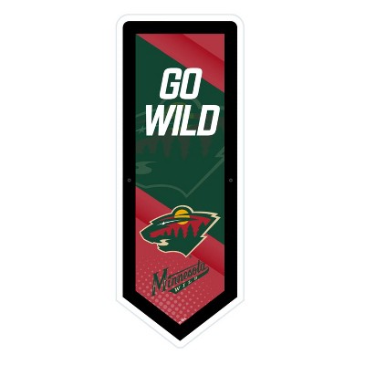Evergreen Ultra-Thin Glazelight LED Wall Decor, Pennant, Minnesota Wild- 9 x 23 Inches Made In USA