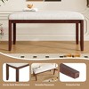 KWPZQEB Upholstered Bench for Bedroom, 38-Inch Fabric Bench W/Padded Seat & Solid Wood Leg for Living Room, Hallway - 4 of 4