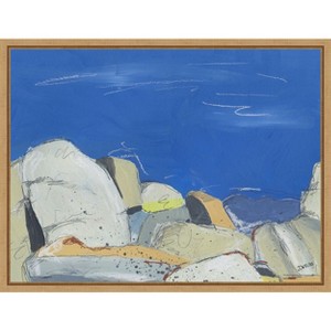 Amanti Art Joshua Tree Boulders by Jan Weiss Canvas Wall Art Print Framed 24 x 18-in. - 1 of 4