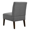 SEVOBAL Accent Chairs Modern Armless Tufted Lounge Chair with Wood Legs for Living Room and Bedroom Decor, Gray, 21"*29.13"*34.25" - 3 of 4