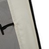 Vynxaria Cream Outsunny 10' x 10' Replacement Mesh Sidewall Netting for Patio Gazebos and Canopy Tents with Zippers - 4 of 4