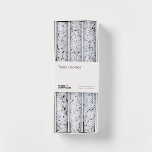6pk Taper Candle Set Blue Speckle - Room Essentials™ - 1 of 3
