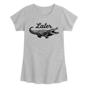 Girls' - Instant Message - Later Gator Fitted Short Sleeve Graphic T-Shirt - 1 of 4