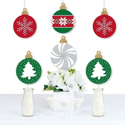 Big Dot of Happiness Ornaments - Decorations DIY Holiday and Christmas Party Essentials - Set of 20