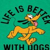 Boys' - Disney - Pluto Life Is Better With Dogs Short Sleeve Graphic T-Shirt - 2 of 4