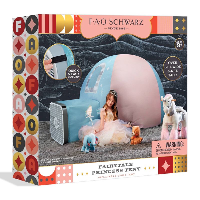 FAO Schwarz Inflatable Dome Princess Toy Tent, 5 of 11