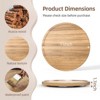 LunaLulinlk Lazy Susan Organizer, 11-inch Wooden Lazy Susan Cabinet, Dining Table, Storage Room, Countertop, Cabinet, Bathroom Organization - 3 of 4