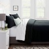 Microfiber Textured Duvet Cover & Sham Set - Room Essentials™ - 2 of 4