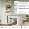 83.4" Tall Bookshelf with LED Lighting, Modern Bookcase with Open Shelves and Storage for Living Room, Home Office, White/Black - ModernLuxe - 4 of 4