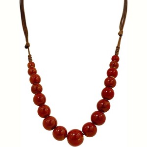 Boho Colorful Ceramic Beads Necklace Bohemian Jewelry Gift for Women - 1 of 4