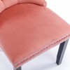 PAGED Classic Velvet Dining Chairs Set of 2 Tufted Upholstered Living Room Chairs with Wood Legs, Nailhead Trim for Living Room - 4 of 4