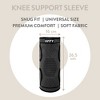 Orry Compression Support Knee Sleeve - Nylon and Spandex Knee Sleeve - Reduces Joint Instability, Relieves Pain - One Size (Black) - 3 of 4