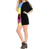 HAPPY BAY Women's Summer Bathing Suit Cover-up Short Holiday Beachwear Mini Swim Suit Loose Beach Dress X-Large-XX-Large Black Solid - 2 of 4