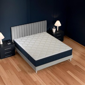 NicBex 12 Inch Hybrid Memory Foam Mattress for a Cool Sleep,Fiberglass Free,Medium Feel Mattresses,White+Blue - 1 of 4