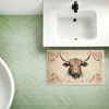 Stupell Industries Cattle With Floral Border Printed Plush Bath Mat And Bath Rug, Design By Heidi Kuntz, 18"X30" - 4 of 4