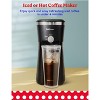 Betty Crocker Coffee Maker for Iced & Hot Brew, Compact Iced Coffee Machine with Chrome Accents, Reusable Filter, BPA-Free, Black - 2 of 4