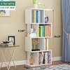 NicBex 47" H 3-Tier Storage Cabinet & Bookshelf, Space Saving Bookcase for Small Spaces, Home Office, Living Room, Bedroom, Compact Modern Organizer - 3 of 4