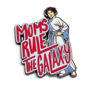SalesOne LLC Star Wars Princess Leia "Moms Rule The Galaxy" Enamel Pin - 1 of 4