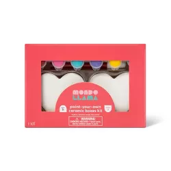 Valentine's Day Paint-Your-Own Ceramic Heart Trinket Kit - Mondo Llama™