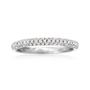 Pure Collection by Ross-Simons 0.15 ct. t.w. Diamond Cluster Band in Sterling Silver - 1 of 4