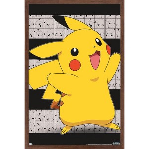 Trends International Pokémon - Pikachu Open Arms Framed Wall Poster Prints - 1 of 4