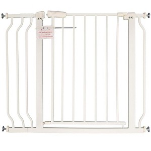 BalanceFrom Easy Walk-Thru Safety Gate for Doorways and Stairways 30-Inch Tall, Fits 29.1 - 33.8 Inch, White - 1 of 4