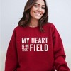Simply Sage Market Women's Graphic Sweatshirt My Heart Is On The Field - 2 of 4