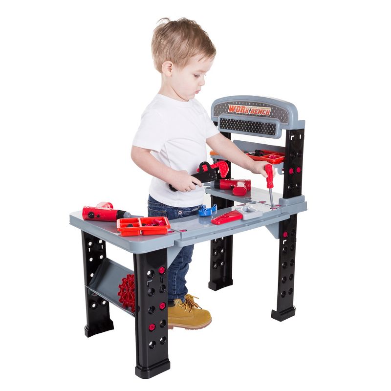 Pretend Play 75-Piece Tool Set & Adjustable Workbench by Hey! Play!, 5 of 10