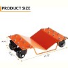 4Pcs Heavy Duty Car Mover Wheel Dolly for Home Garage & Auto Shop, 2000 LB Capacity, Carbon Steel Vehicle Dolly with 360° Swivel Casters, Orange - 2 of 4
