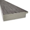 Amanti Art 20" x 54" Non-Beveled Pinstripe Plank Gray Full Length on The Door Mirror : Modern Rectangle, Polystyrene Frame - 2 of 4