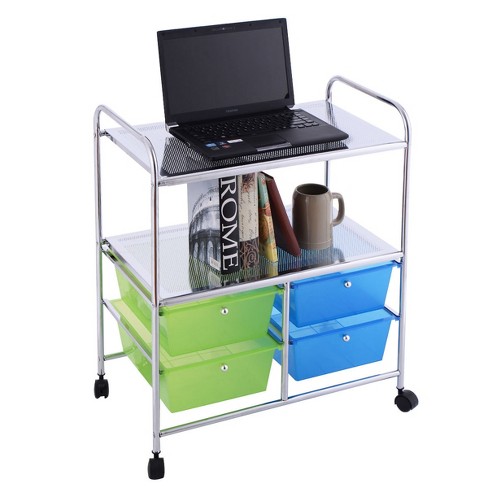 Hastings Home 4-Drawer Rolling Storage Cart - 9948933