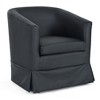CAVINAS 27.36" Wide Accent Chair, 360-degree Swivel Chair, Velvet Wingback Chair, Living Room Chair Bedroom Chair Home Chair - 3 of 4