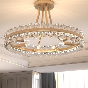 Maxax 24" Glam Crystal Chandelier - 1 of 4