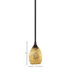 Toltec Lighting Any 1 - Light Pendant in  Black Copper with 5" Gold Fusion Shade - 2 of 2