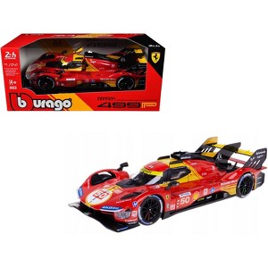 Ferrari 499P #50 "Ferrari AF Corse" Winner "24 Hours of Le Mans" (2024) "Racing" 1/24 Diecast Model Car by Bburago - 1 of 4