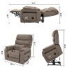 Leisure PU Leather/Velvet Electric Lift Chair, Relaxation Sofa Chair Electric Recliner for the Elderly RE- ModernLuxe - 3 of 4