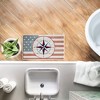Stupell Industries Nautical Flag with Anchor Printed Plush Bathroom Floor Mat, design by Kim Allen - 3 of 4