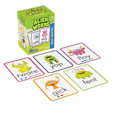 Junior Learning Rainbow Phonics Alien Word Cards Non-Words 148/Set (JRLRP109)