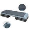 BestParts 3-Height Aerobic Step w/4 Risers - 330lbs Capacity, Non-Slip HDPE Platform, Gray - 4 of 4