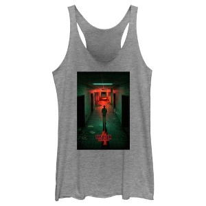 Women's Stranger Things Four Friends Rift Apocalypse Poster Racerback Tank Top - 1 of 4