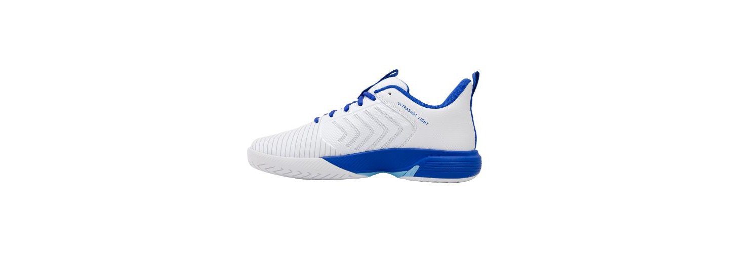 Мужские кроссовки K-Swiss Ultrashot Light Tennis Shoe (White/Dazzling Blue/Baltic Sea)., цвет: Белый — фото 5