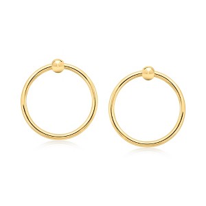 Ross-Simons 18kt Gold Over Sterling Modern Doorknocker Earrings - 1 of 3
